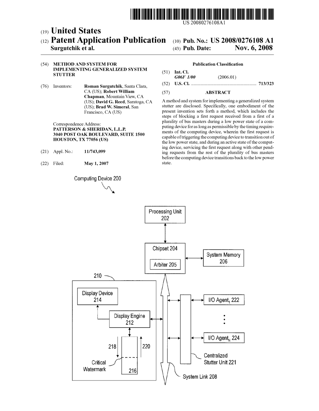 METHOD AND SYSTEM FOR IMPLEMENTING GENERALIZED SYSTEM STUTTER - diagram, schematic, and image 01