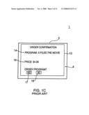 Program guide system with video-on-demand browsing diagram and image