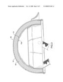 Safety helmet lining emitting far-infrared radiation diagram and image