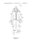 Flameproof, heat resistant, one-piece escape suite diagram and image