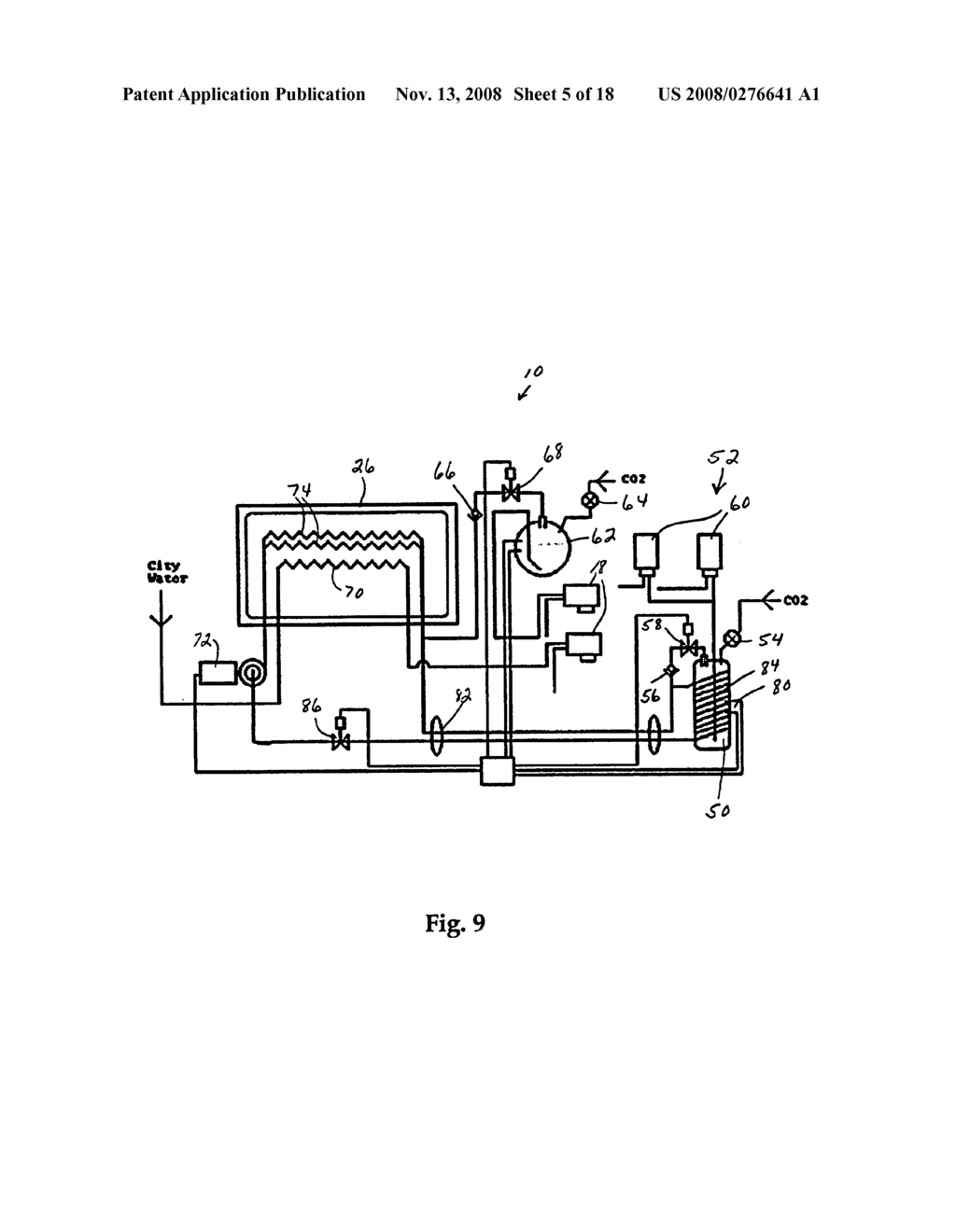 Cold carbonation and cold syrup system for beverage dispenser with remote tower - diagram, schematic, and image 06