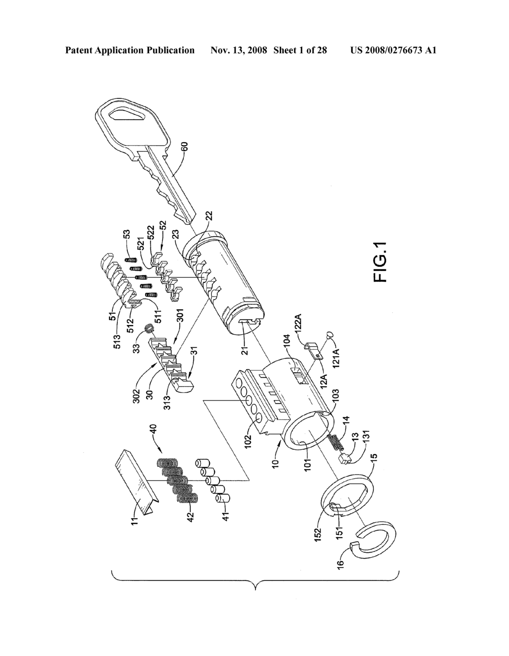 METHOD FOR ADJUSTING A LOCK ASSEMBLY TO FIT WITH DIFFERENT KEYS - diagram, schematic, and image 02