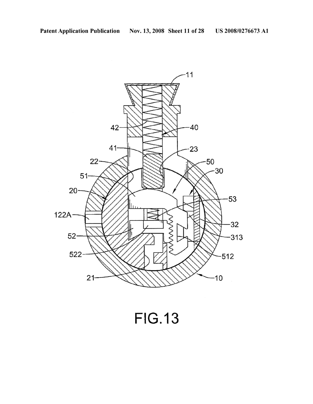 METHOD FOR ADJUSTING A LOCK ASSEMBLY TO FIT WITH DIFFERENT KEYS - diagram, schematic, and image 12