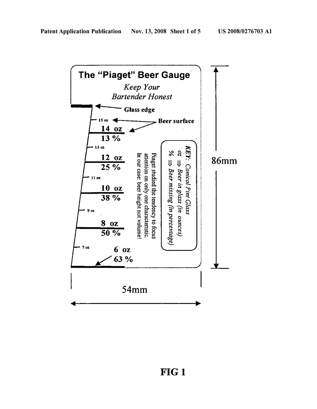 Volume measurement gauge/device for an arbitrarily shaped container or glass - diagram, schematic, and image 02