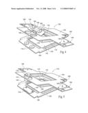 Magnetic fabric retaining device diagram and image