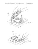 Magnetic fabric retaining device diagram and image