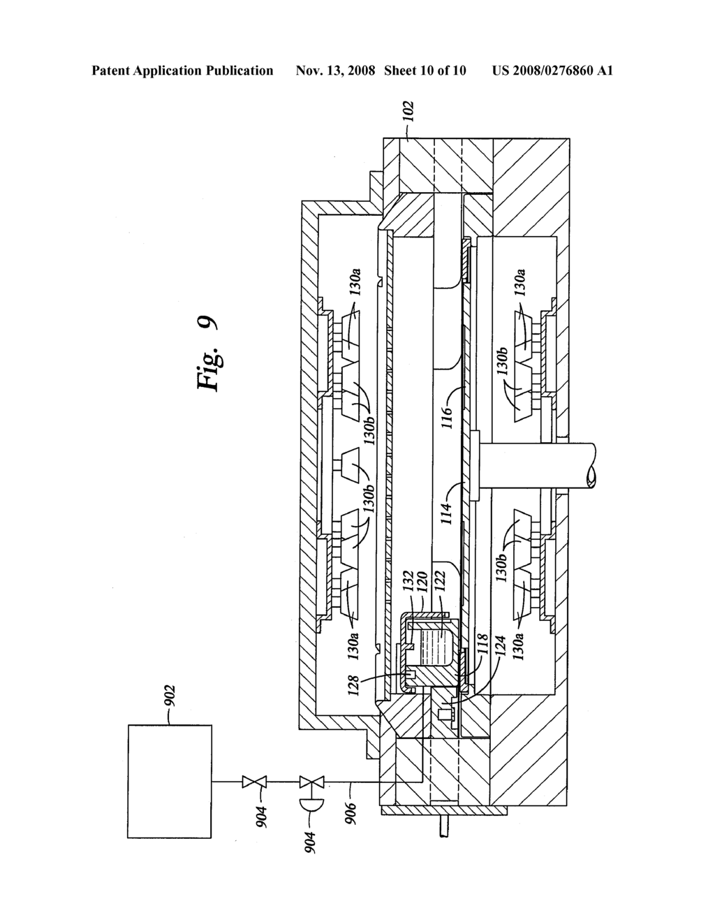 CROSS FLOW APPARATUS AND METHOD FOR HYDRIDE VAPOR PHASE DEPOSITION - diagram, schematic, and image 11