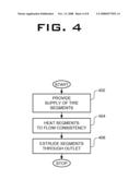 Method and Apparatus for Making Continuous Form Structures with Used Tires diagram and image