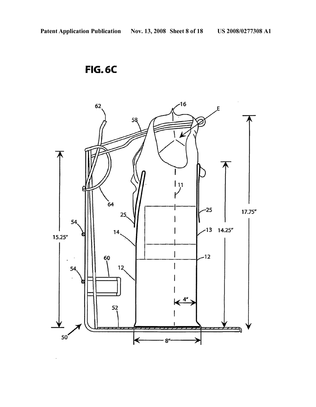 Gusseted T-Shirt Bag and Bagging Rack - diagram, schematic, and image 09