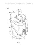 Actuator cap for a spray device diagram and image