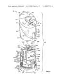 Actuator cap for a spray device diagram and image