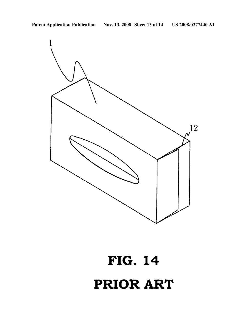 Tissue box holder with magnetic and hook and loop attaching arrangements - diagram, schematic, and image 14