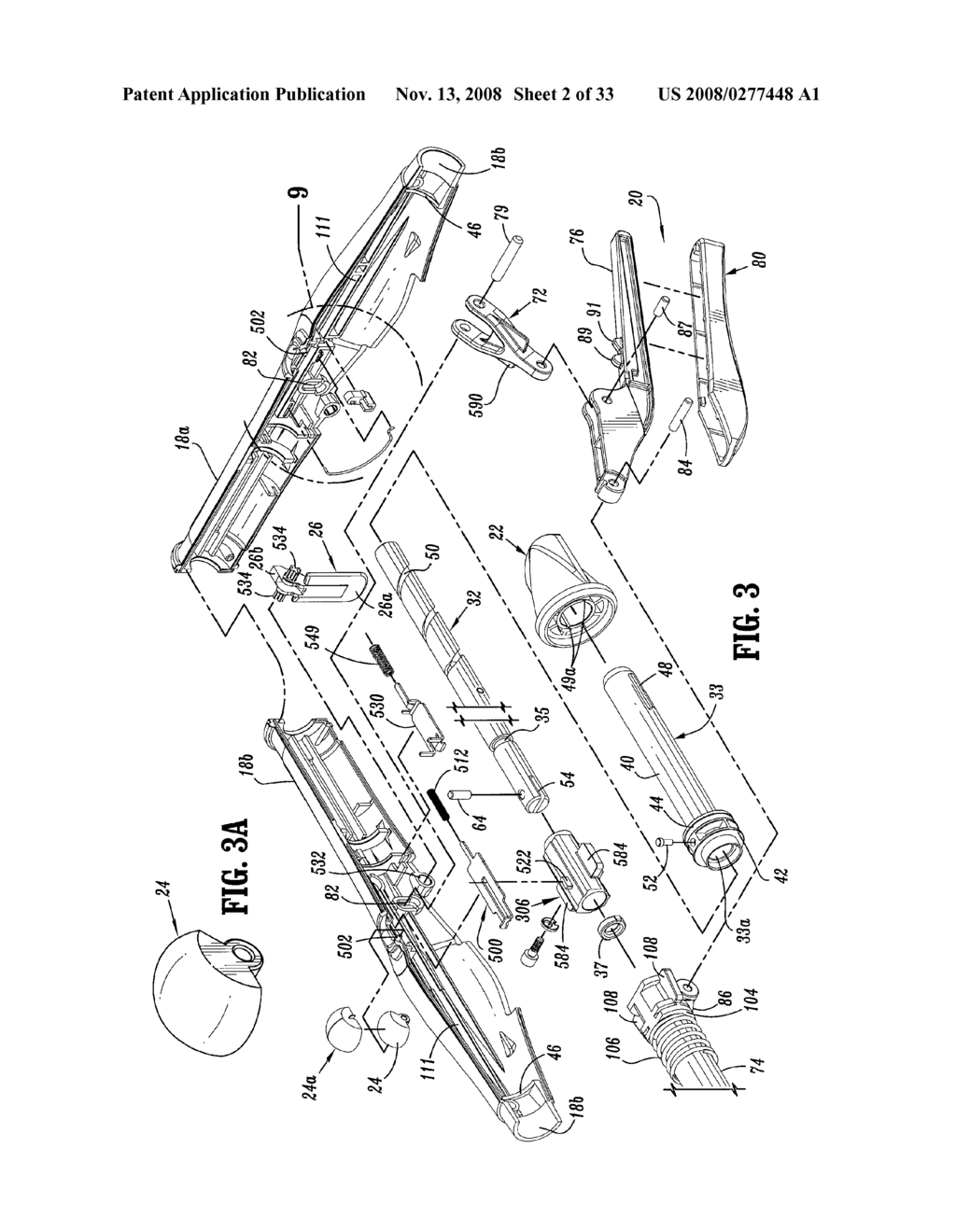 SURGICAL STAPLING DEVICE WITH COATED KNIFE BLADE - diagram, schematic, and image 03