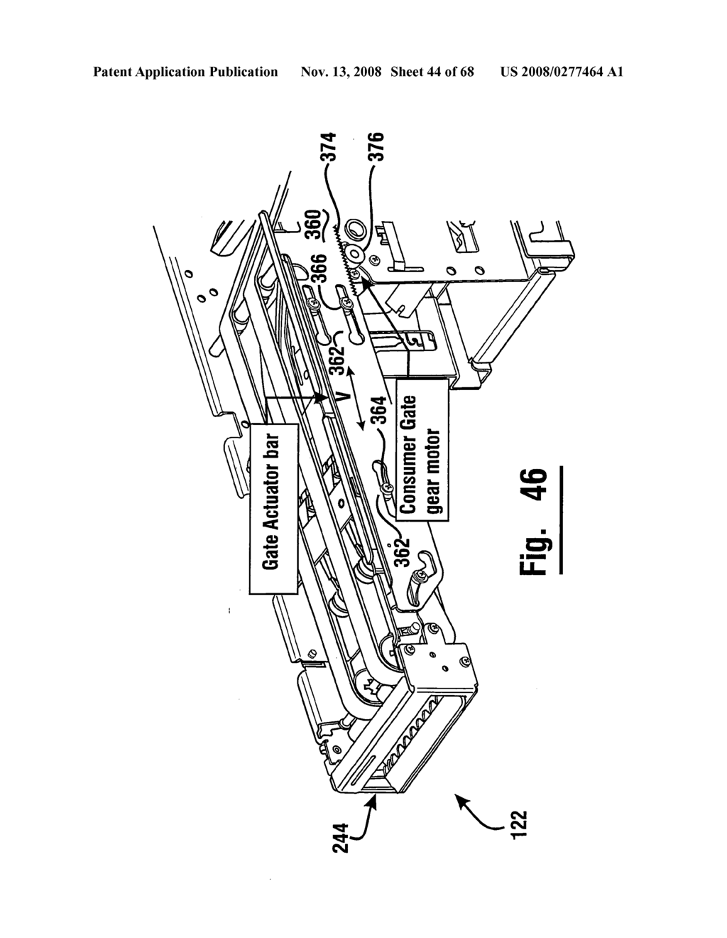 Cash dispensing automated banking machine deposit accepting system and method - diagram, schematic, and image 45