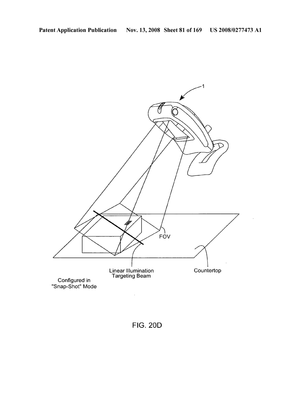 Digital image capture and processing system employing an image formation and detection system having an area-type image detection array supporting single snap-shot and periodic snap-shot modes of image acquisition during object illumination and imaging operations - diagram, schematic, and image 83