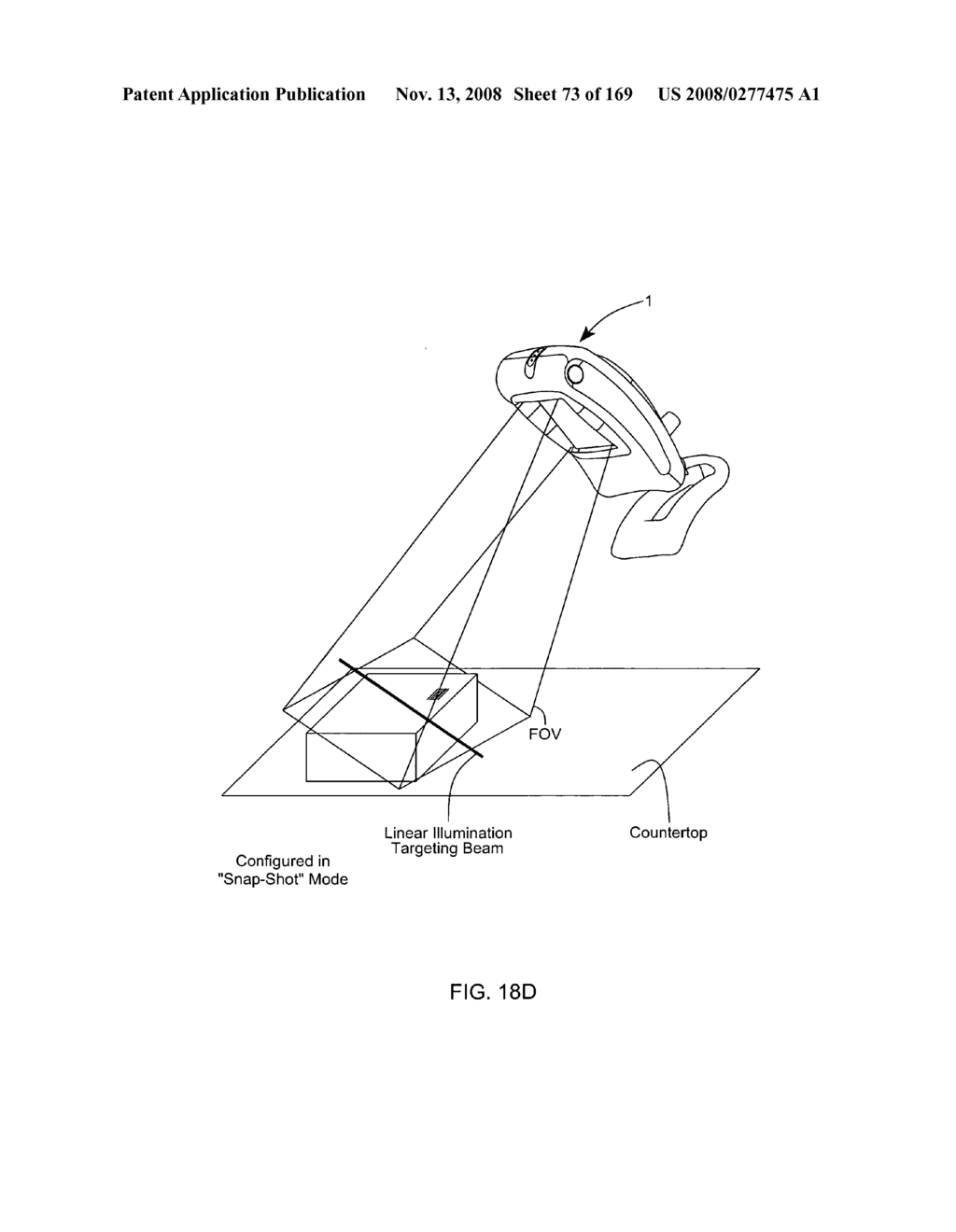 Digital image capture and processing system supporting a presentation mode of system operation which employs a combination of video and snapshot modes of image detection array operation during a single cycle of system operation - diagram, schematic, and image 75