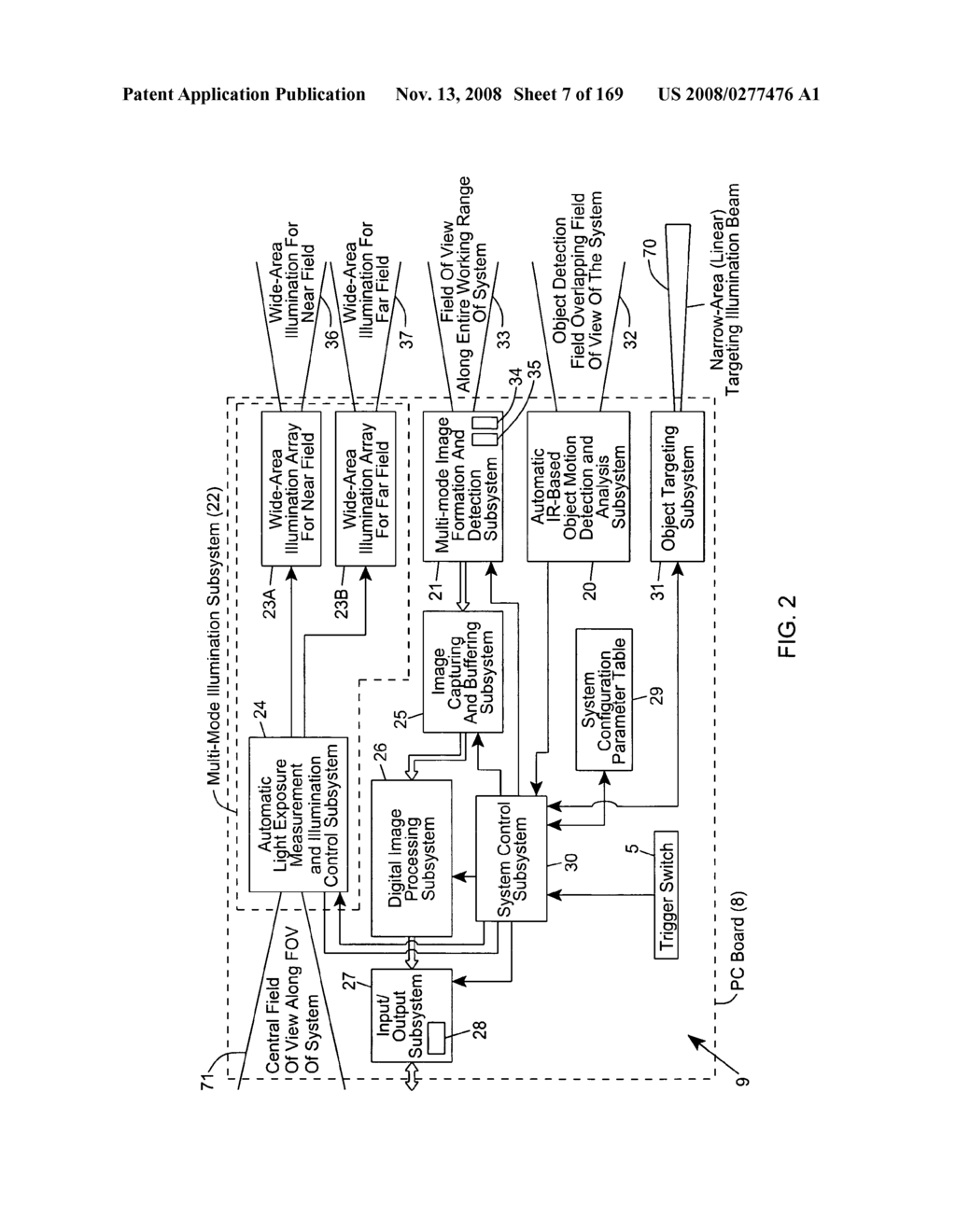 Method of blocking a portion of illumination rays generated by a countertop-supported digital imaging system, and preventing illumination rays from striking the eyes of the system operator or nearby consumer during operation of said countertop-supported digital image capture and processing system installed at a retail point of sale (POS) station - diagram, schematic, and image 09