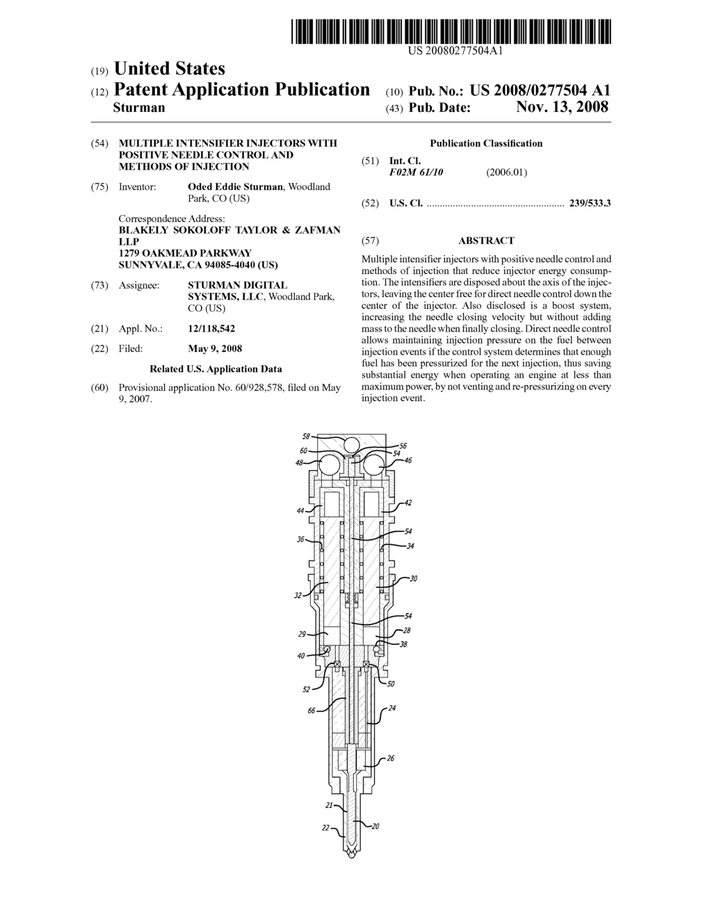 Multiple Intensifier Injectors with Positive Needle Control and Methods of Injection - diagram, schematic, and image 01