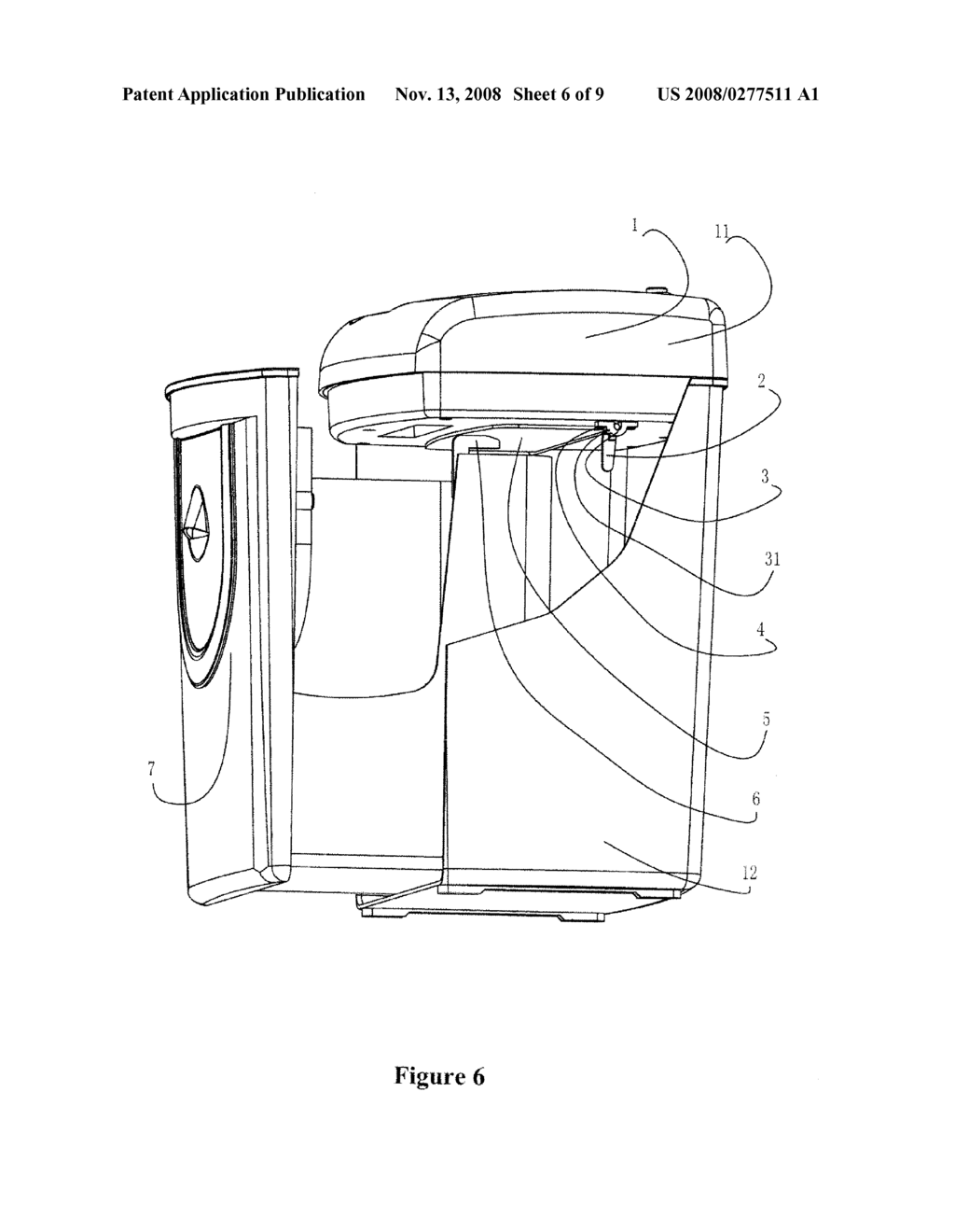 Shredder with Shreds Containment and Safety Mechanisms - diagram, schematic, and image 07