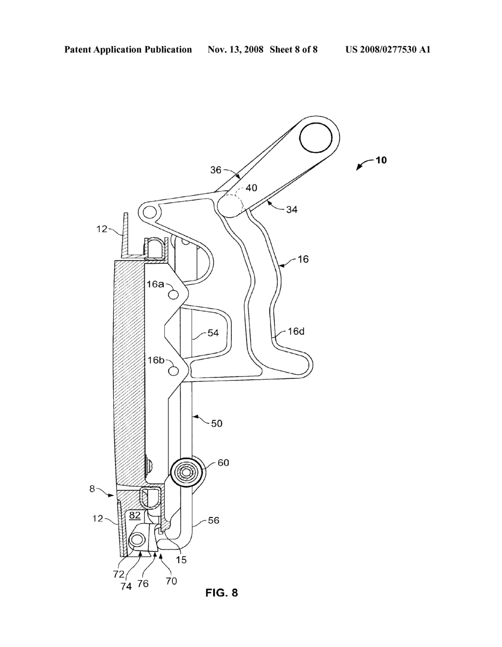 VENT DOOR SYSTEM WITH LEVER MECHANISM - diagram, schematic, and image 09