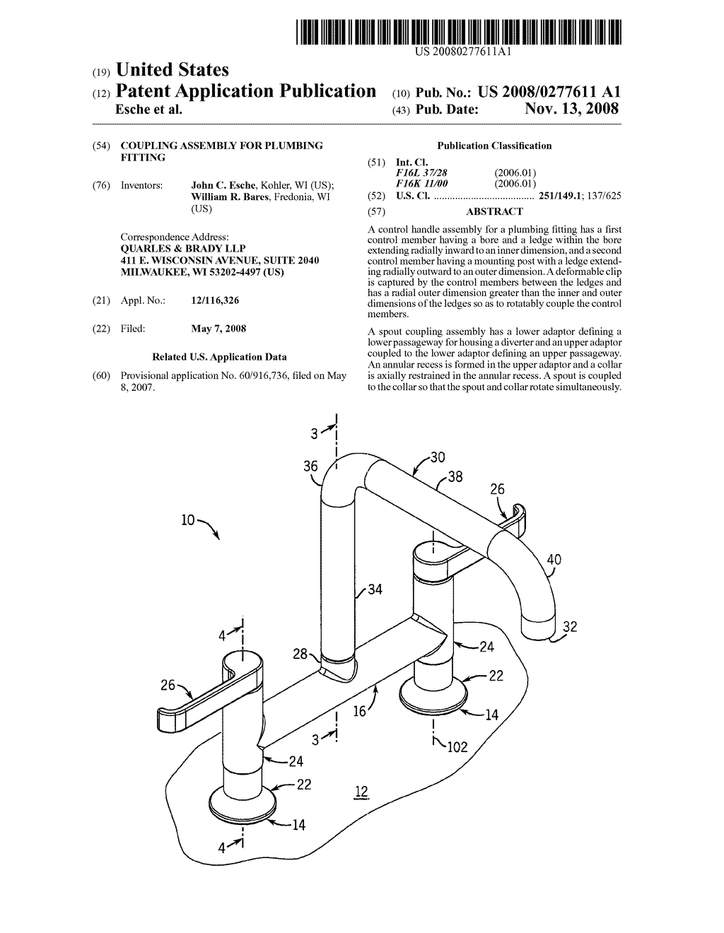 COUPLING ASSEMBLY FOR PLUMBING FITTING - diagram, schematic, and image 01