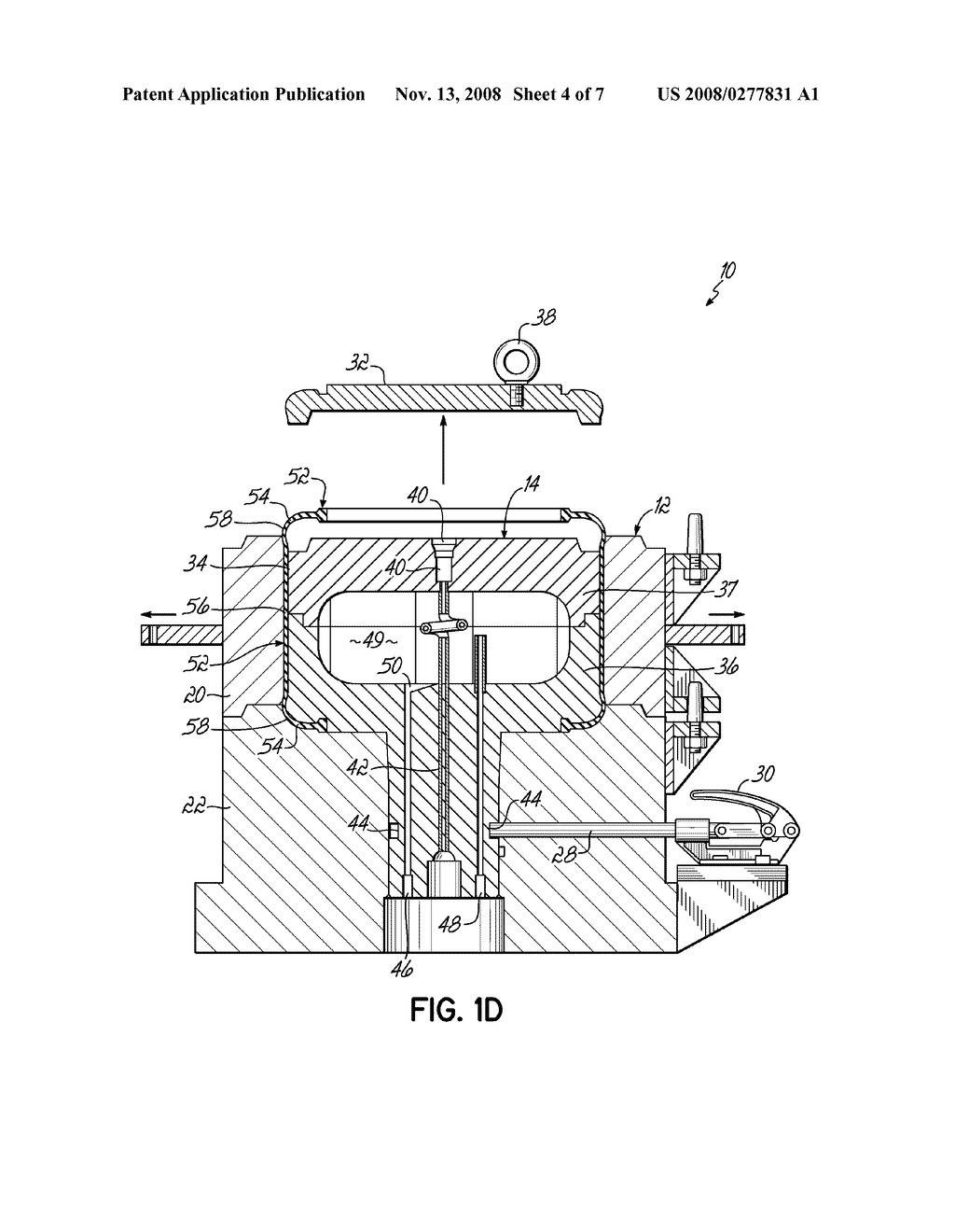 MULTIPLE SEGMENT MOLD TO MANUFACTURE TIRE BLADDERS - diagram, schematic, and image 05