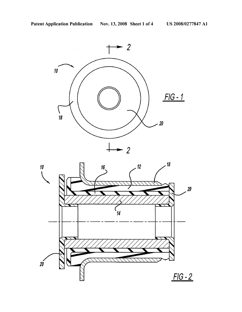 BUSHING HAVING SELF-LUBRICATING OVERMOLD - diagram, schematic, and image 02