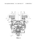 Four-Way Forklift With Outwardly Pivoting Wheel Arms diagram and image