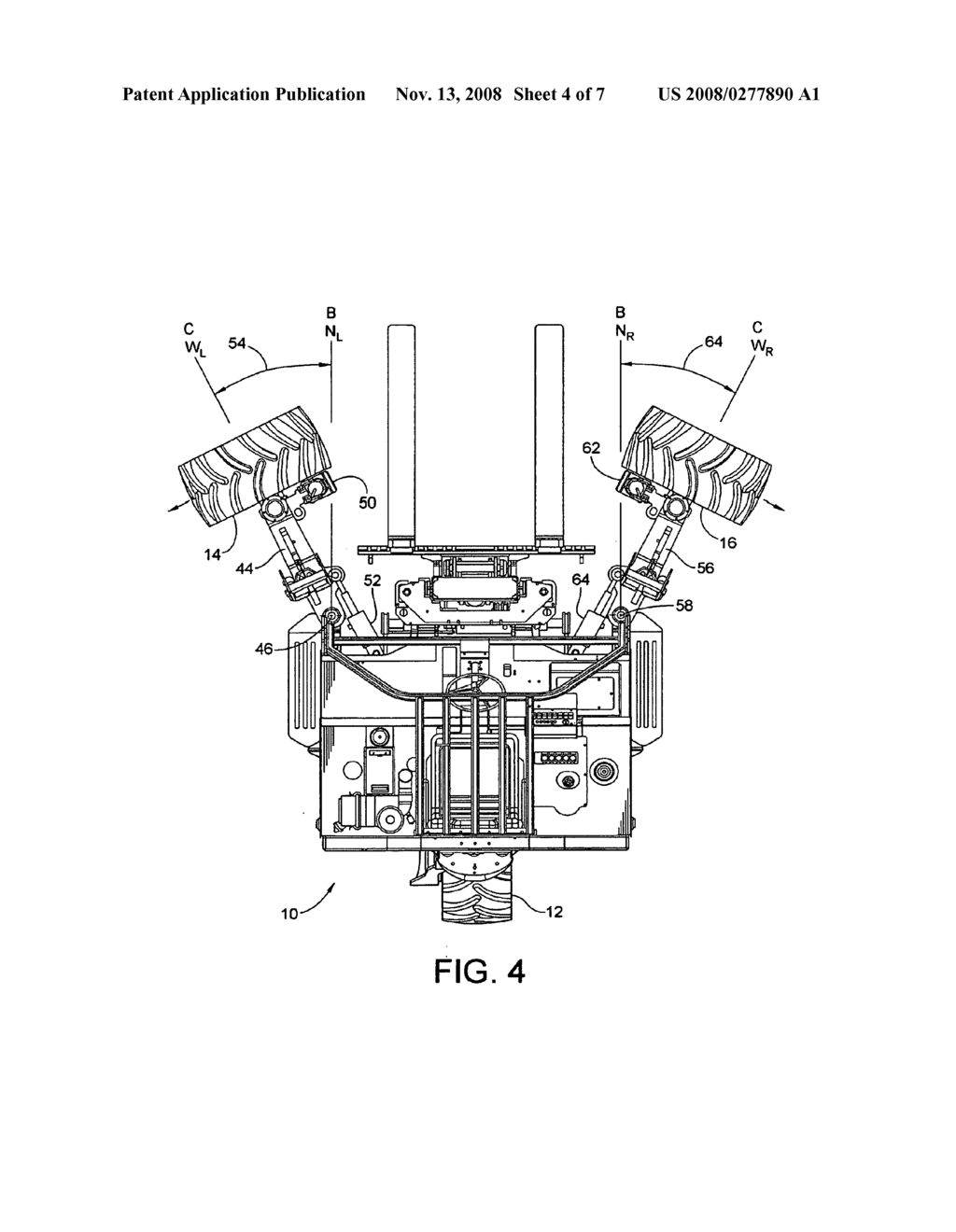 Four-Way Forklift With Outwardly Pivoting Wheel Arms - diagram, schematic, and image 05