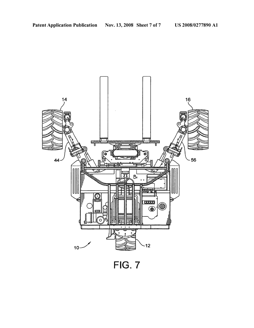 Four-Way Forklift With Outwardly Pivoting Wheel Arms - diagram, schematic, and image 08