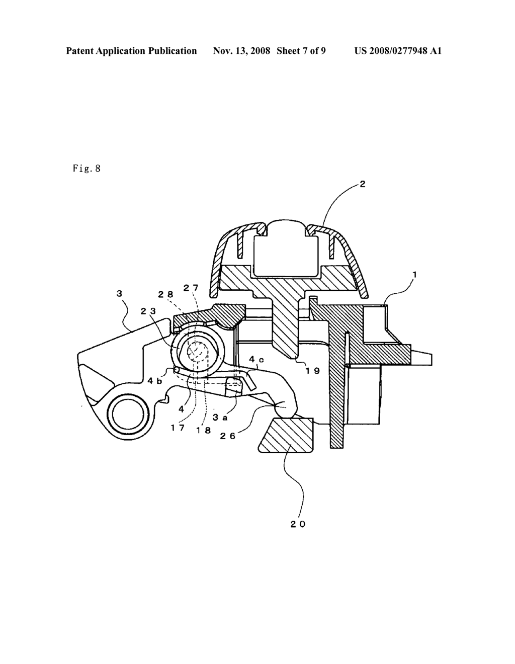 Vehicle door handle apparatus - diagram, schematic, and image 08