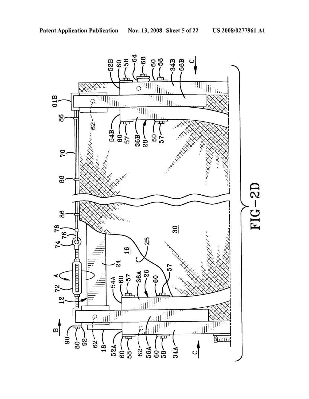 Tarping system for open top containers - diagram, schematic, and image 06