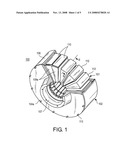 STATOR FOR PERMANENT MAGNET ELECTRIC MOTOR USING SOFT MAGNETIC COMPOSITES diagram and image