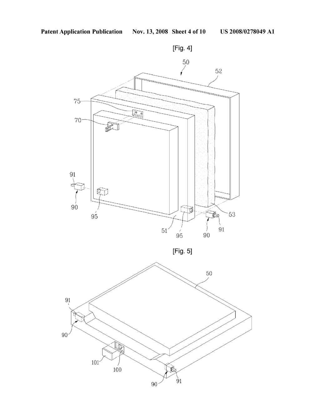 Damper Embedded in a Home Bar Door of a Refrigerator and Method For Manufacturing Same - diagram, schematic, and image 05