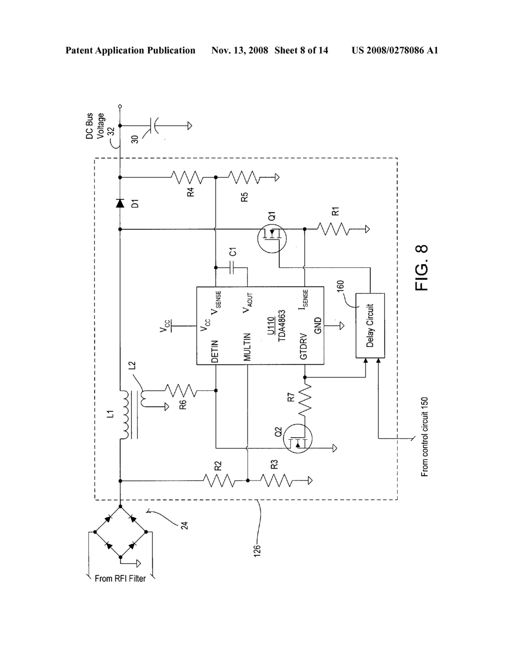 Electronic ballast having a boost converter with an improved range of output power - diagram, schematic, and image 09