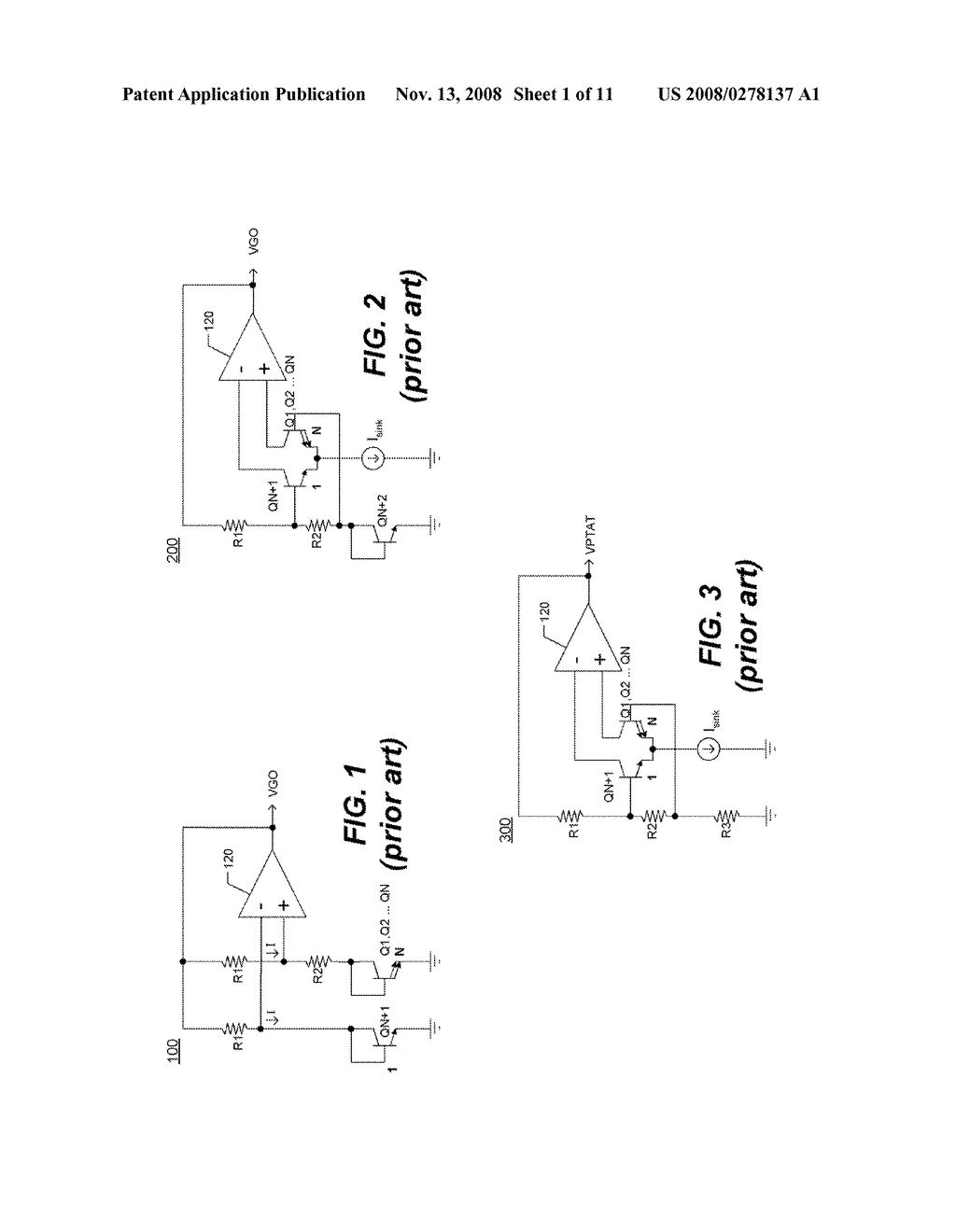 CIRCUITS AND METHODS TO PRODUCE A VPTAT AND/OR A BANDGAP VOLTAGE - diagram, schematic, and image 02