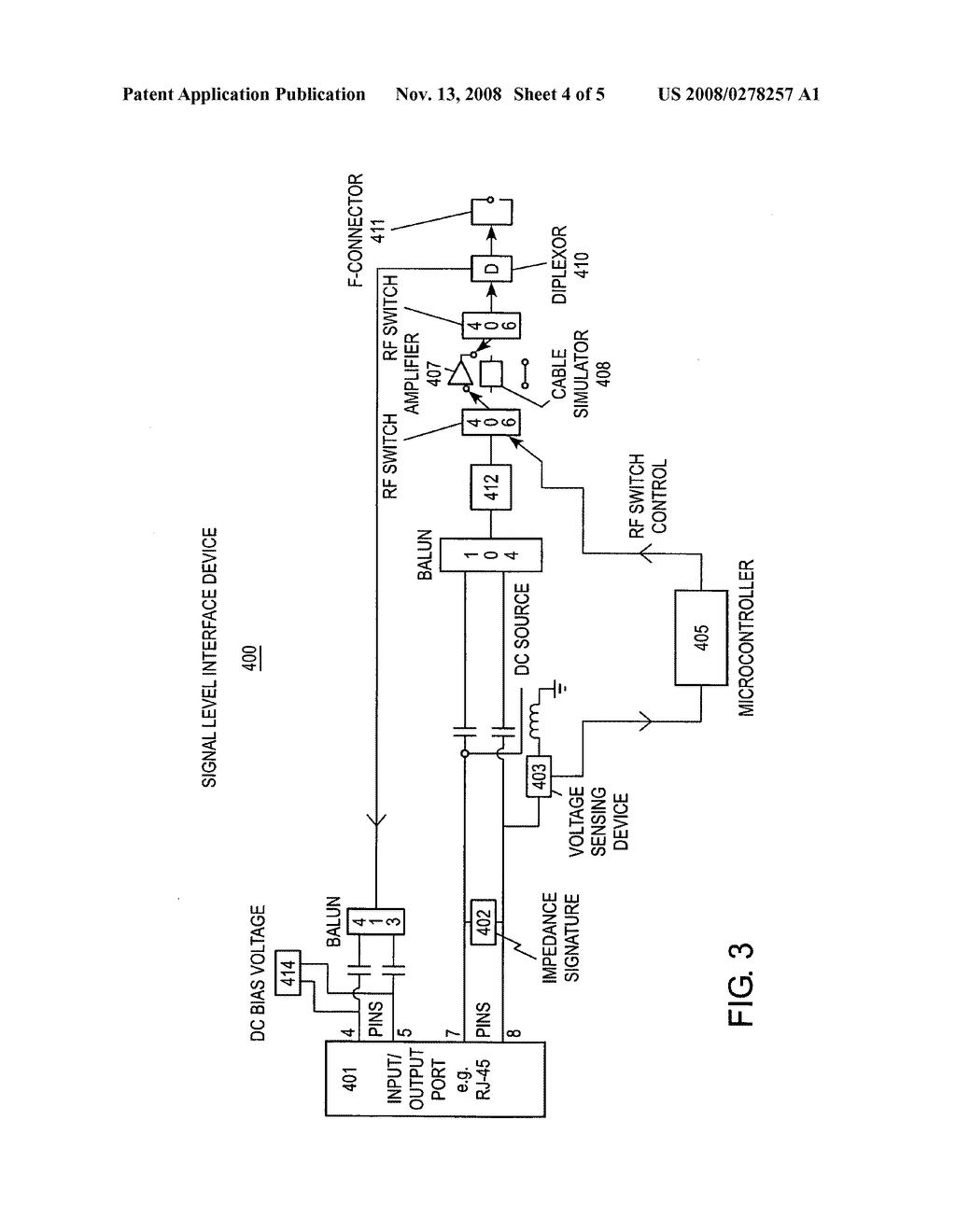 Managed wideband radio frequency distribution system with signal level enabling interface device - diagram, schematic, and image 05
