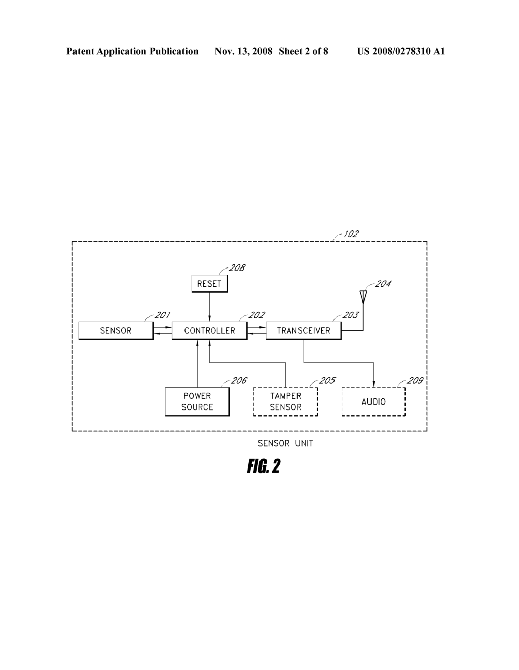 METHOD OF MEASURING SIGNAL STRENGTH IN A WIRELESS SENSOR SYSTEM - diagram, schematic, and image 03