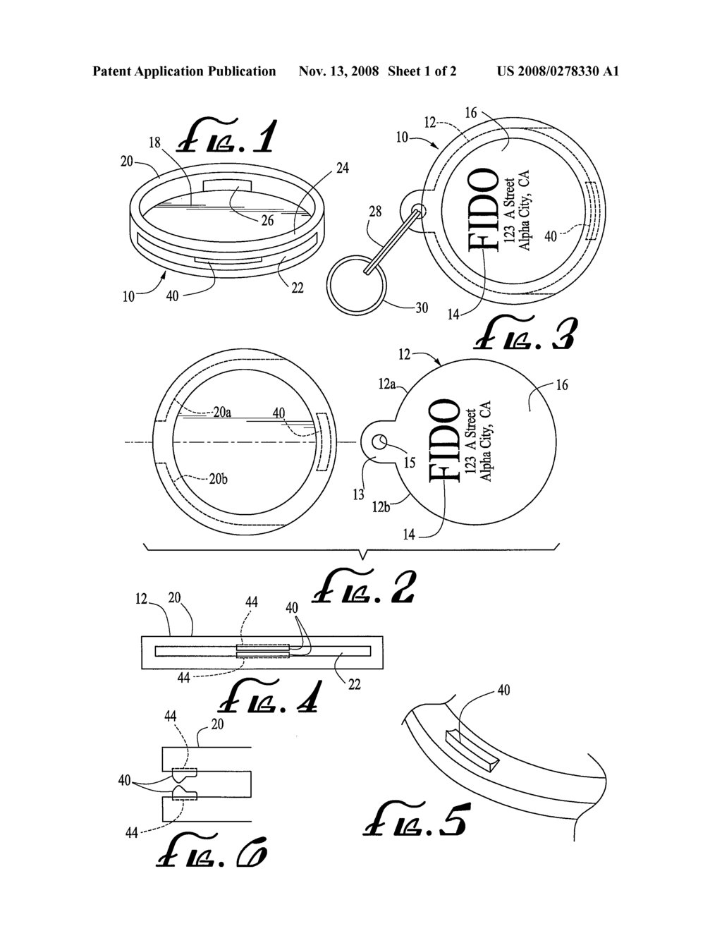 Protective Frame For Identification Tags - diagram, schematic, and image 02