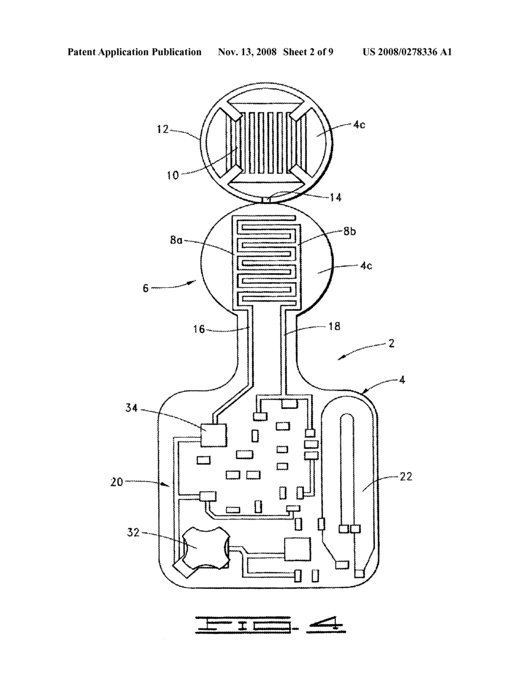 ACTIVE ON-PATIENT SENSOR, METHOD AND SYSTEM - diagram, schematic, and image 03