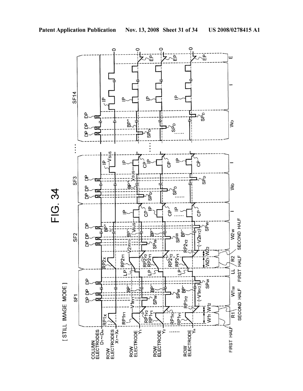 METHOD FOR DRIVING PLASMA DISPLAY PANEL - diagram, schematic, and image 32