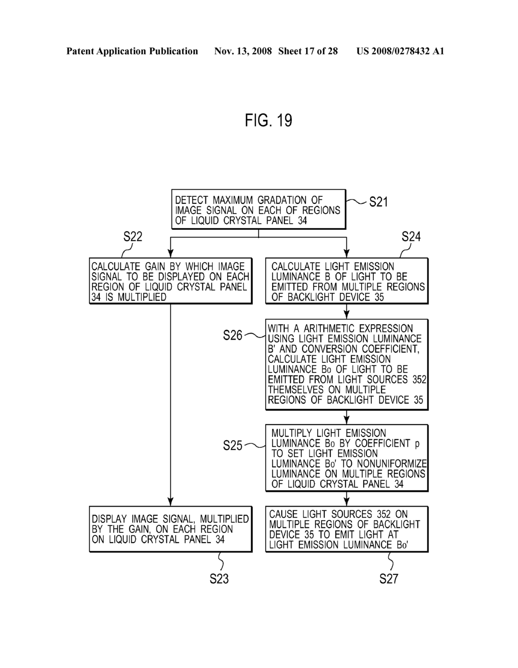 LIQUID CRYSTAL DISPLAY DEVICE AND IMAGE DISPLAY METHOD THEREOF - diagram, schematic, and image 18