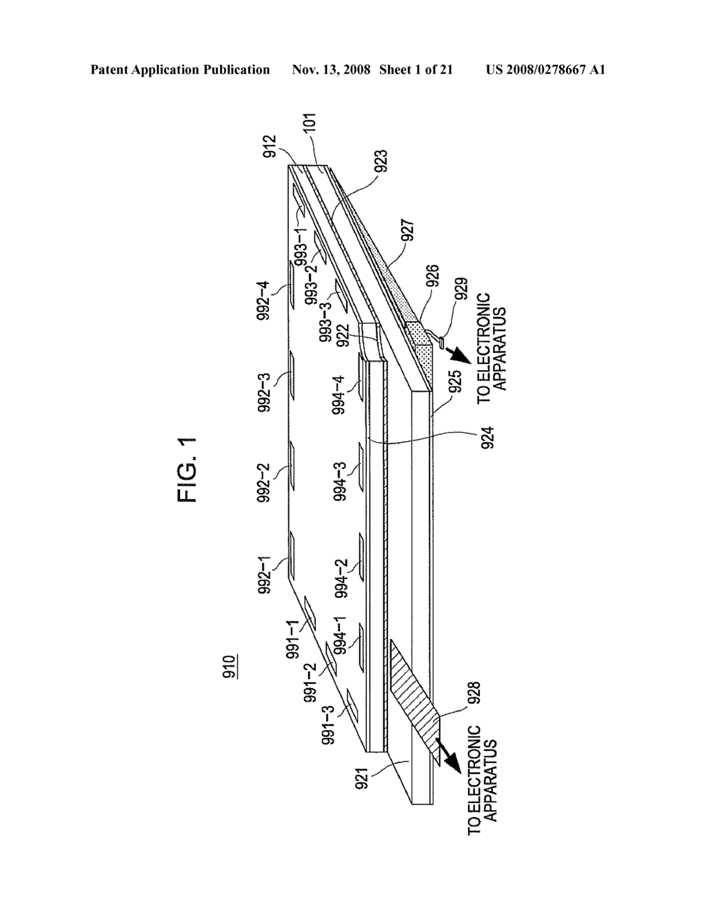 DISPLAY DEVICE AND ELECTRONIC APPARATUS INCLUDING DISPLAY DEVICE - diagram, schematic, and image 02