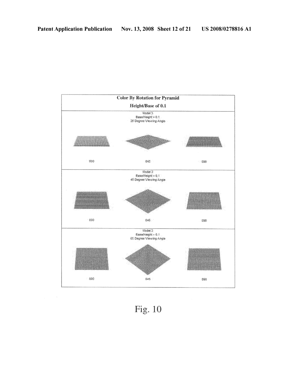 Structured surfaces that exhibit color by rotation - diagram, schematic, and image 13