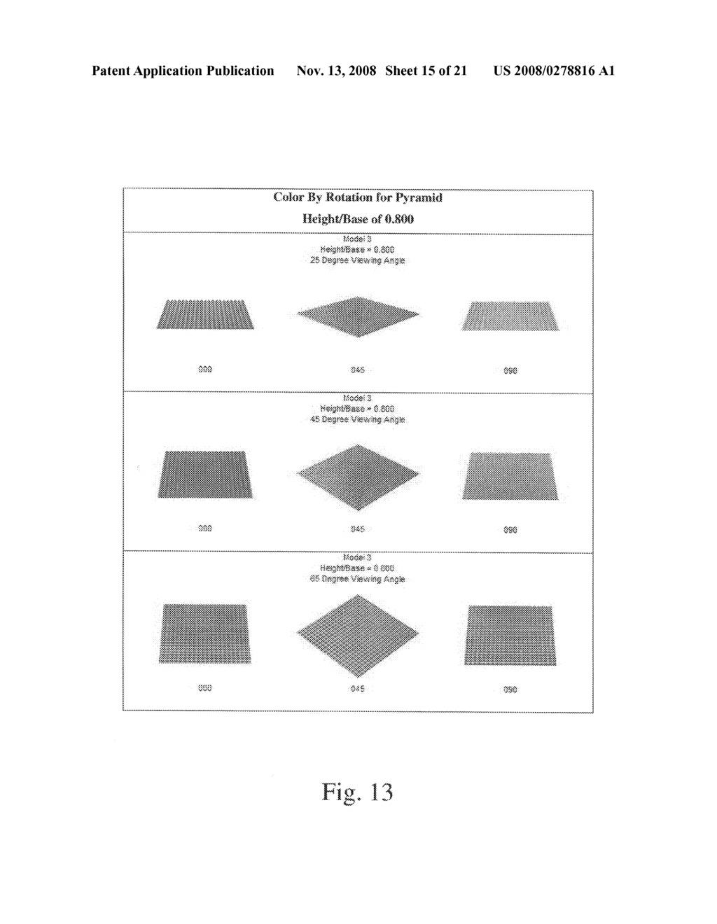 Structured surfaces that exhibit color by rotation - diagram, schematic, and image 16