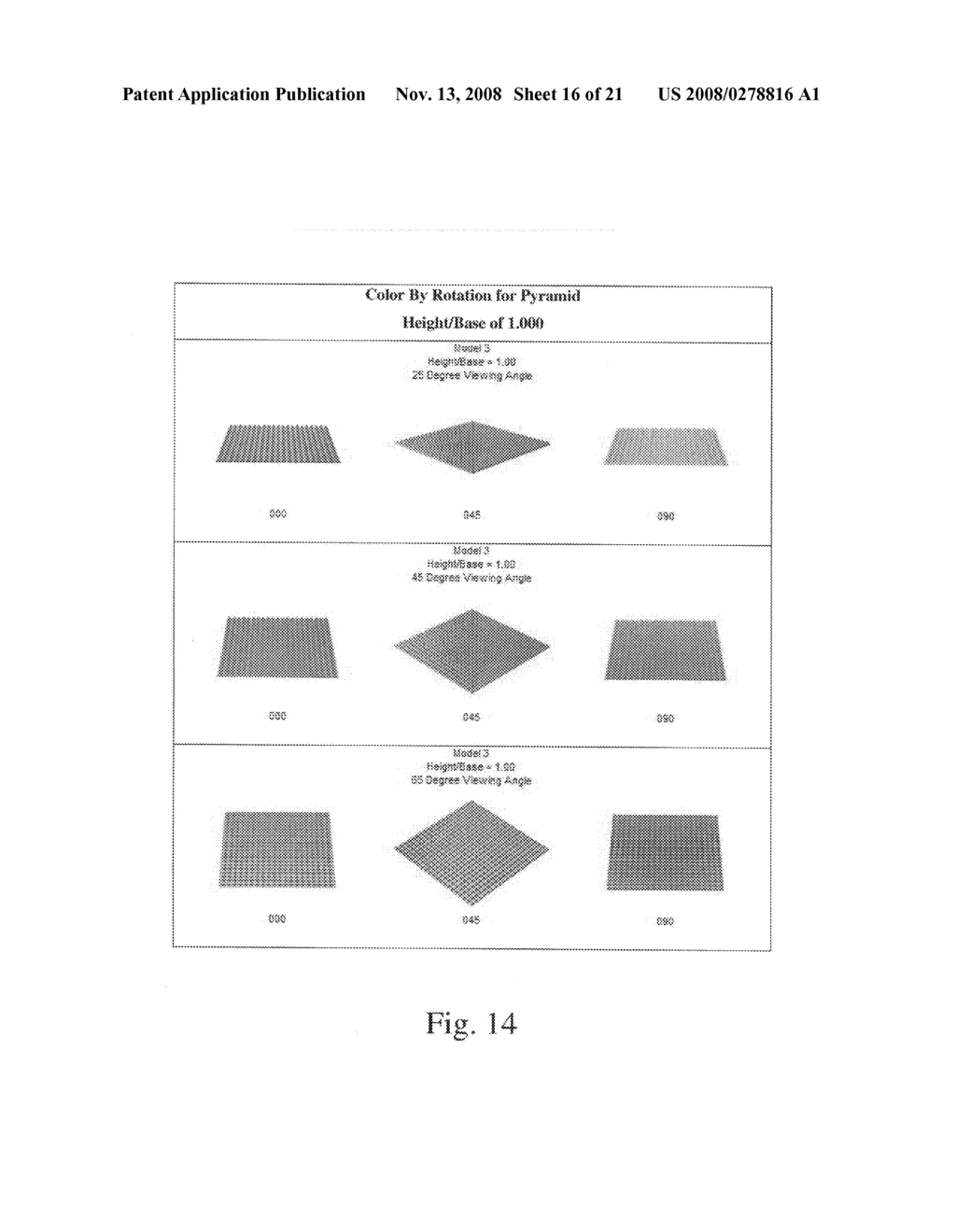 Structured surfaces that exhibit color by rotation - diagram, schematic, and image 17