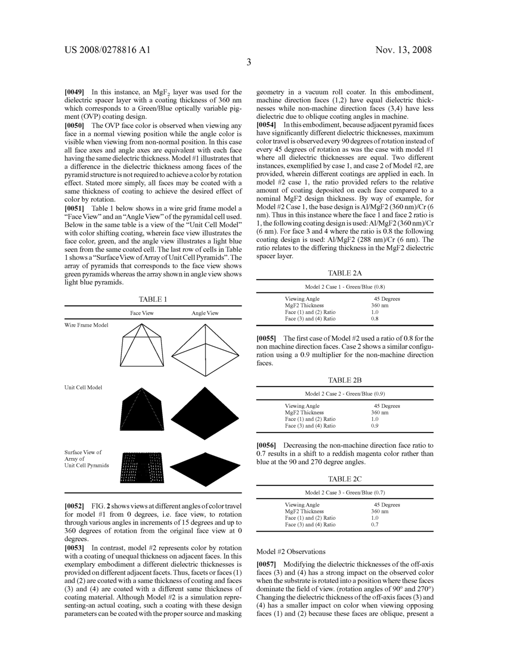 Structured surfaces that exhibit color by rotation - diagram, schematic, and image 25