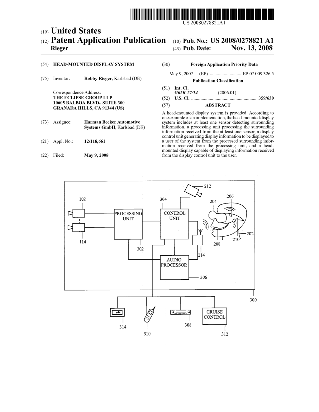 HEAD-MOUNTED DISPLAY SYSTEM - diagram, schematic, and image 01