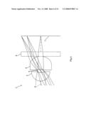 Imaging lens and imaging device including the imaging lens diagram and image