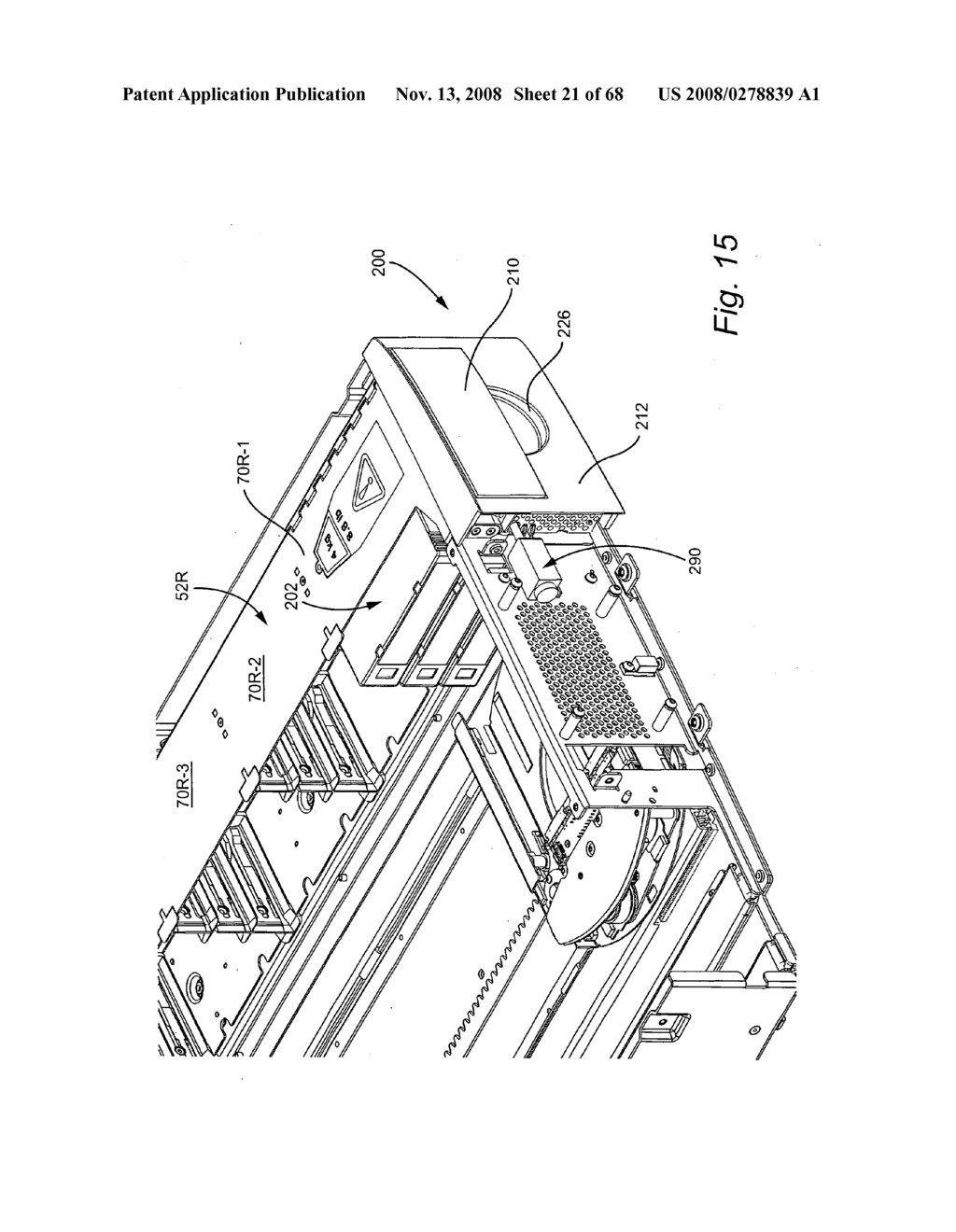 MULTI-DIMENSIONAL TRANSPORT METHOD AND APPARATUS FOR CARTRIDGE LIBRARY - diagram, schematic, and image 22